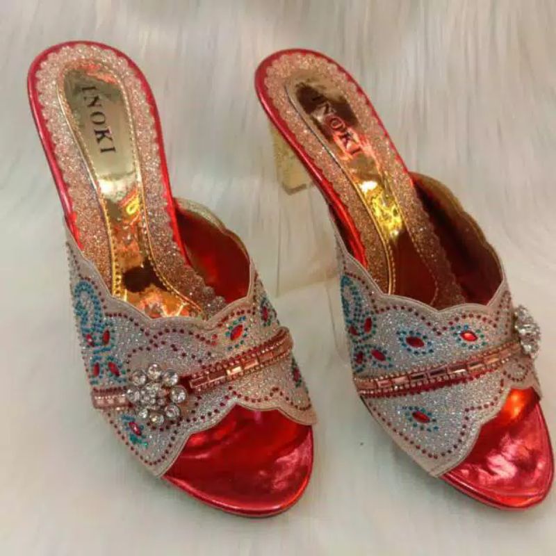 HIGH Heels Pesta/Sandal pesta wanita, Ibu Ibu mewah