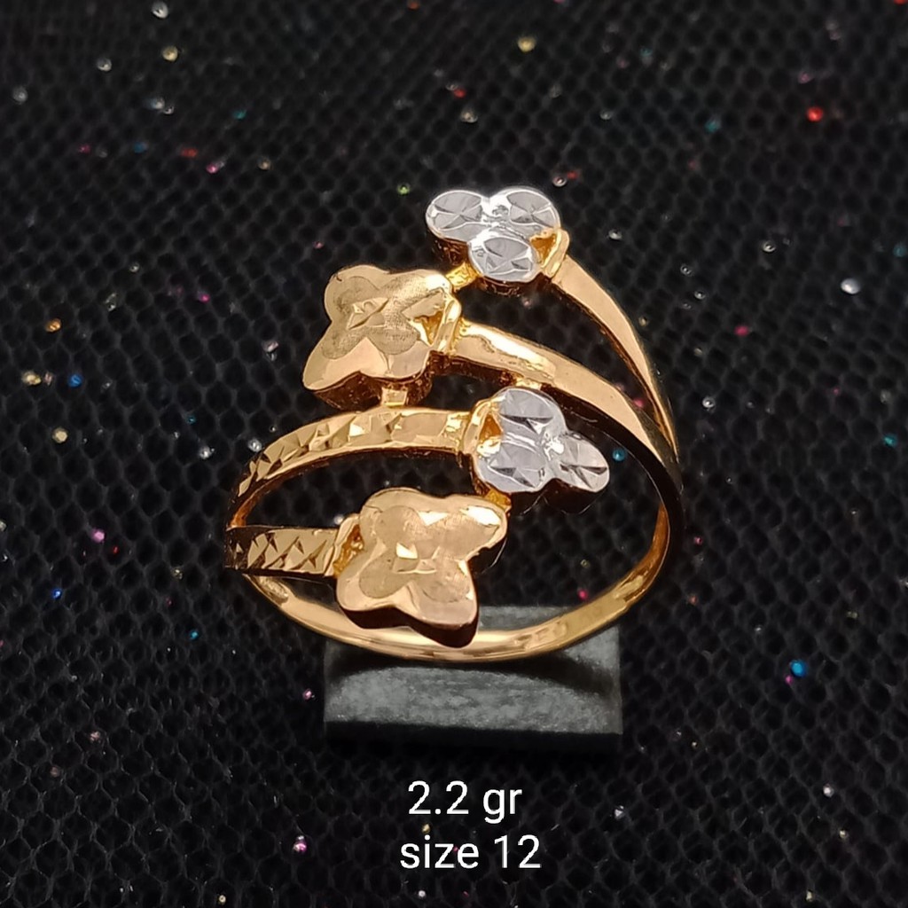 NEW Cincin Emas 17K - 2.2 gr Kadar 750 - 1555