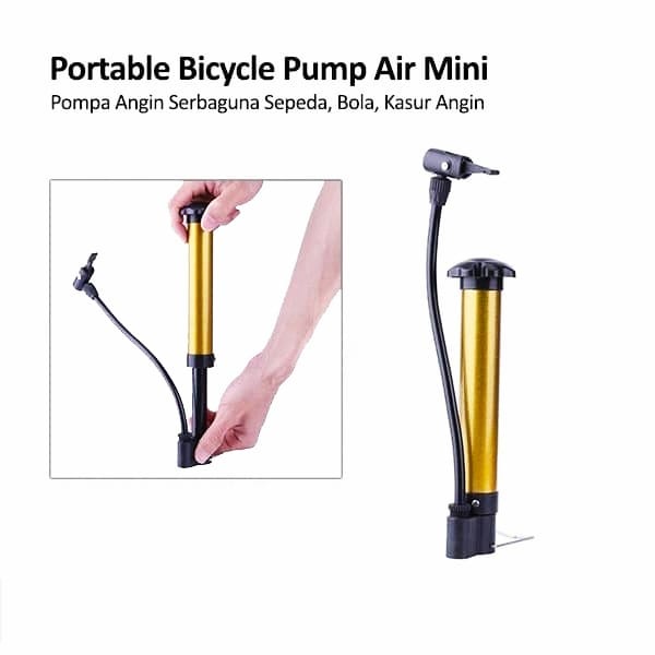 Pompa Angin Mini Portable / Pompa Mini Bisa Untuk Ban Sepeda Dan Bola