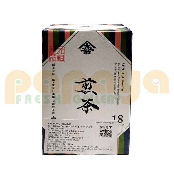 

YAMAMOTOYAMA TEA BAG SENCHA 36GR 18'S BOX