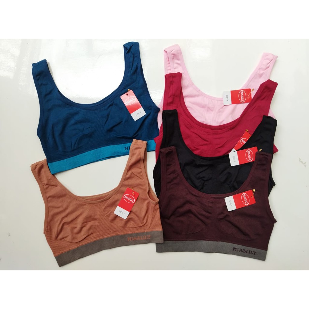 Sportbra Dewasa Remaja Import Bahan Elastis Bra kaos