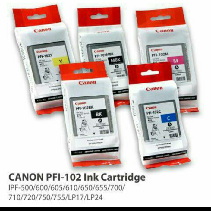 

TINTA CANO PFI-102 INK SERIES ORIGINAL