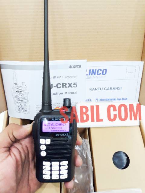 HT ALINCO DJ CRX5 DUALBAND VHF &amp;UHF ORI MURAH - HT ALINCO CRX5 DUALBAND GARANSI RESMI MURAH