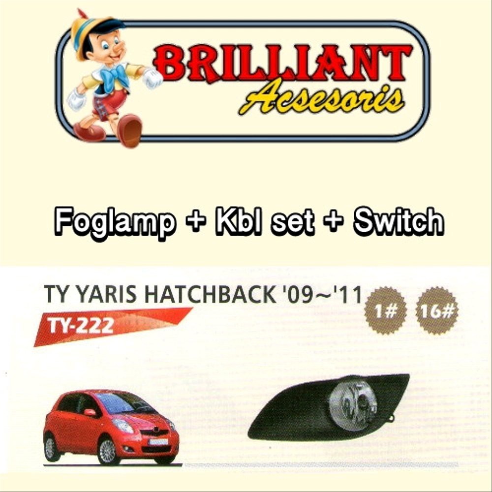 Foglamp - Lampu Bemper Kabut - YARIS 2009