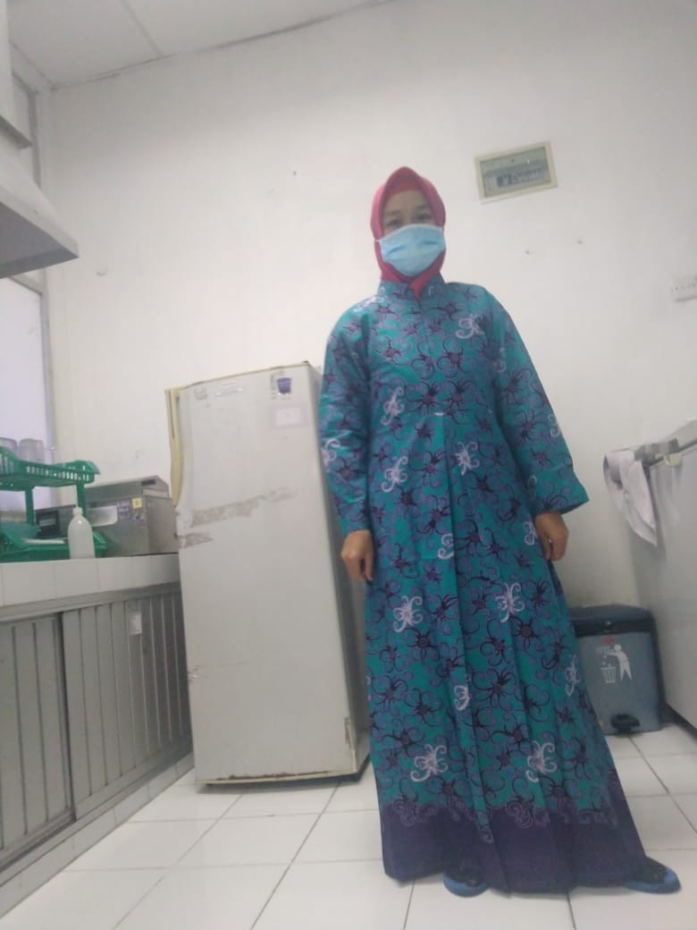 Batik Couple Keluarga - Sania Ruffle Couple Batik Keluarga Ori Ndoro Jowi Sarimbit Motif Cumi Biru