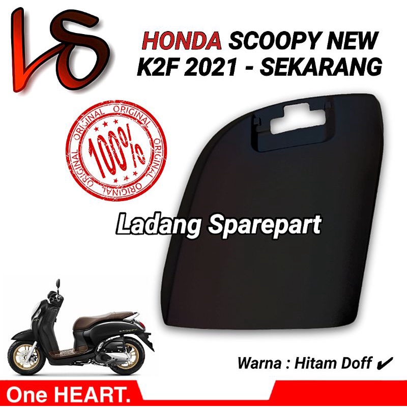 Lid L Kiri Pocket Tutup Charger Scoopy fi Esp 2021 2022 K2F Hitam Doff Original