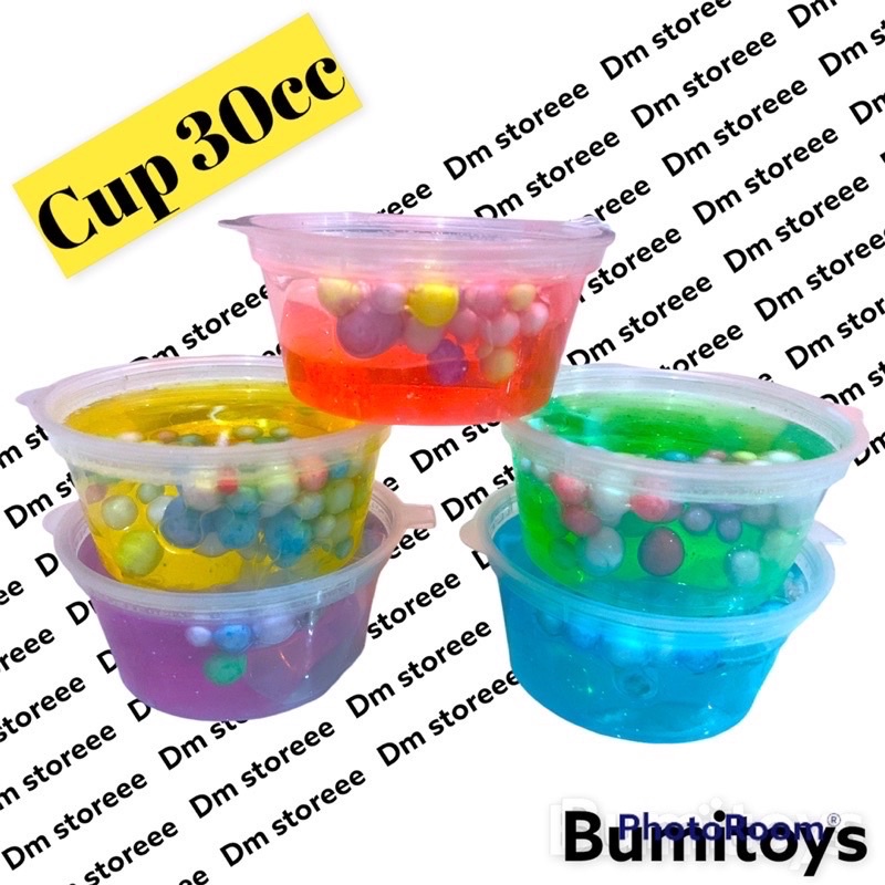 slime glitter boba 35cc /slime murah meriah / slem