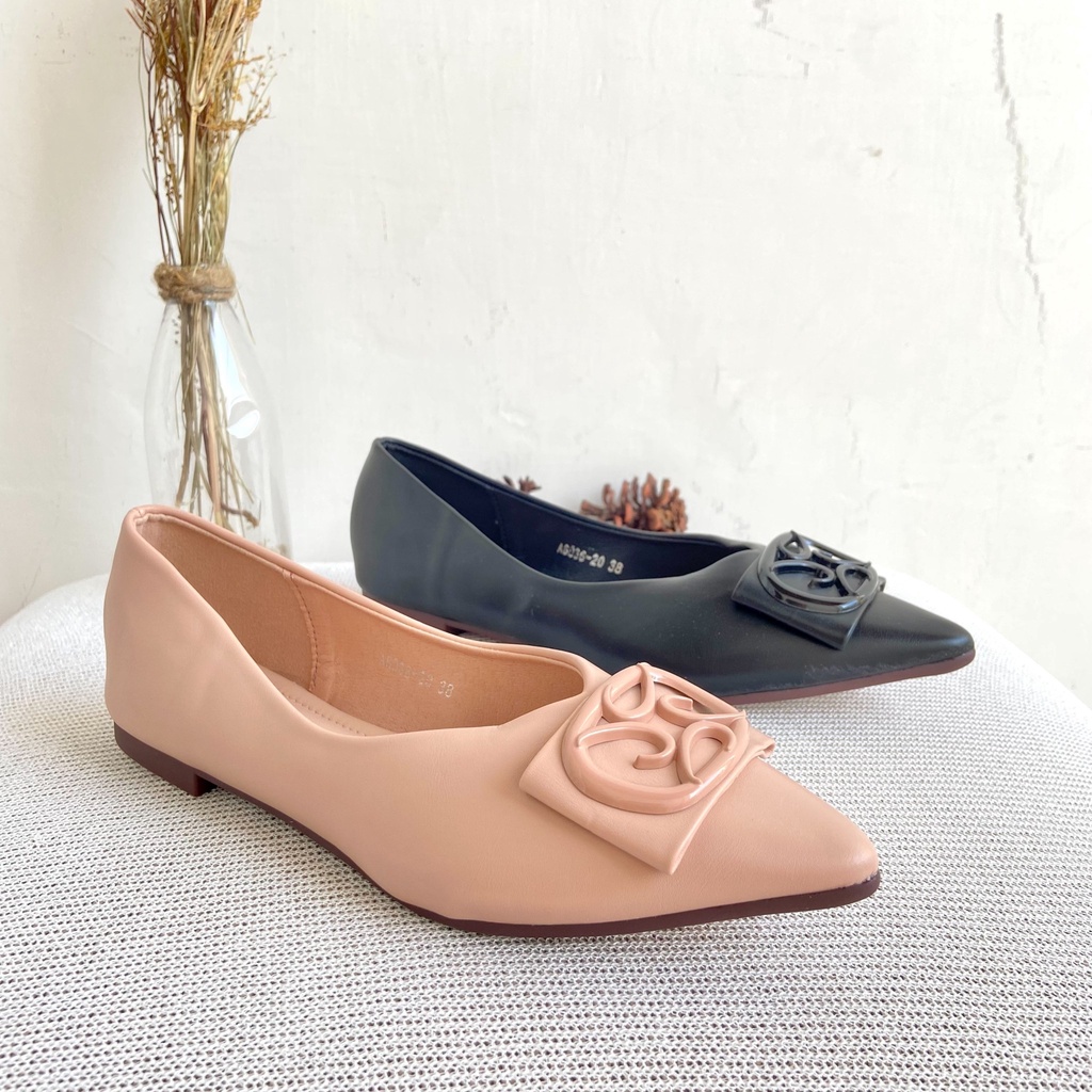 Lacode Shoes Flat Shoes Sepatu Pansus Sepatu Flat Wanita Import