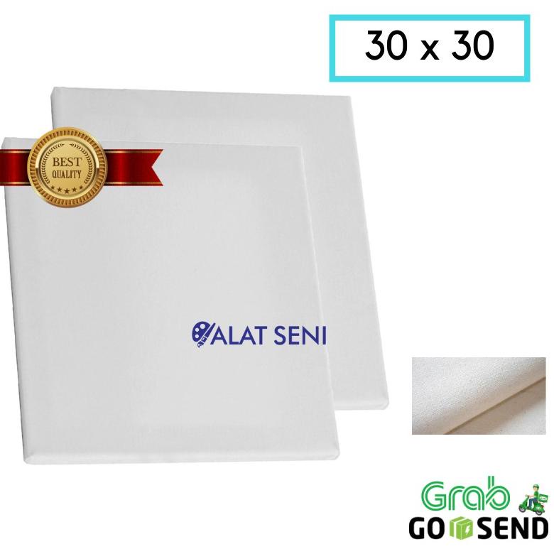 

[(BAYAR DITEMPAT) Kanvas Lukis 30X30 cm / Canvas Marsoto 30x30 cm - Berkualitas - Paket lukis painting kit premium