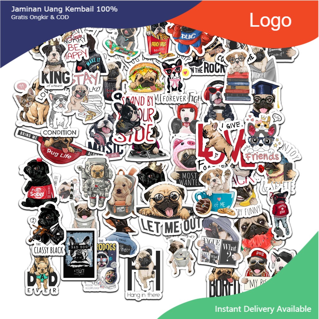 

(PROMO) STIKER TUMBLR FASHION CUTE STICKER UNTUK LAPTOP HP KULKAS KOPER RUMAH ST056 DOGGY DOG ANJING