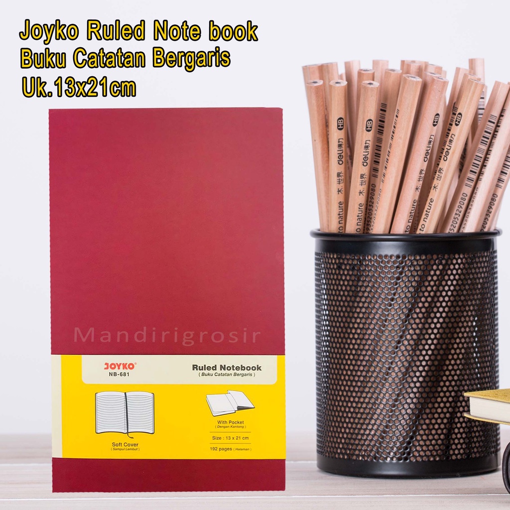 

Buku Catatan Bergaris *Joyko NB-681 * Ruled Note book * Uk.13x21cm