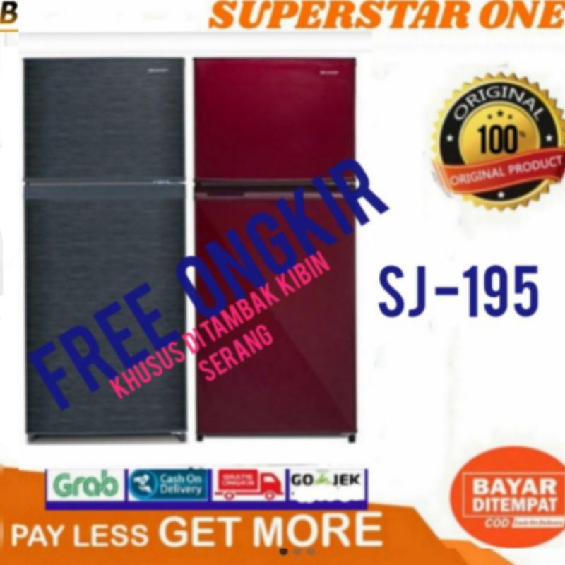 Kulkas Sharp SJ195 Kulkas 2 pintu