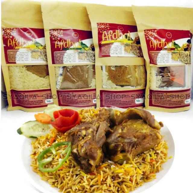 Paket Beras Basmati Nasi Mandhi Kebuli Briyani Lengkap Bumbu 500 Gram Afdhol 151