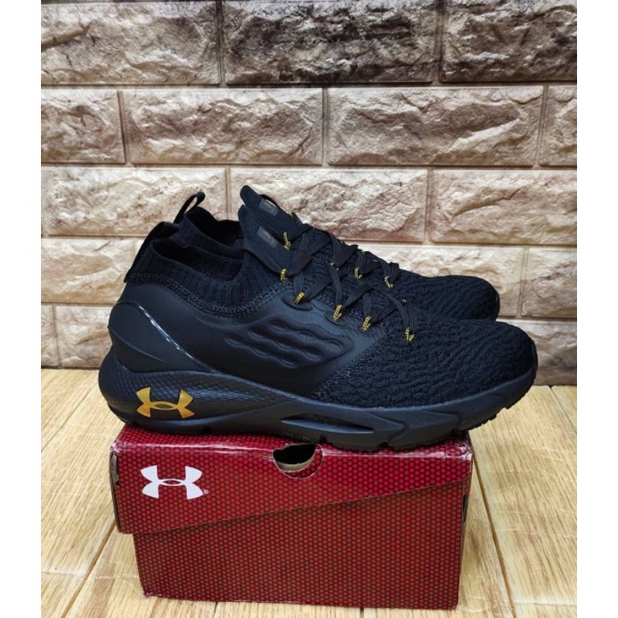 sepatu under armour phantom hovr reactor blood sweet respect black gold premium originalsize 39 samp