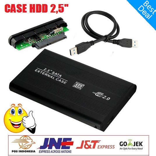 Casing HDD Hardisk 2.5 Inch Sata External Case USB 2.0. Hardisk Laptop