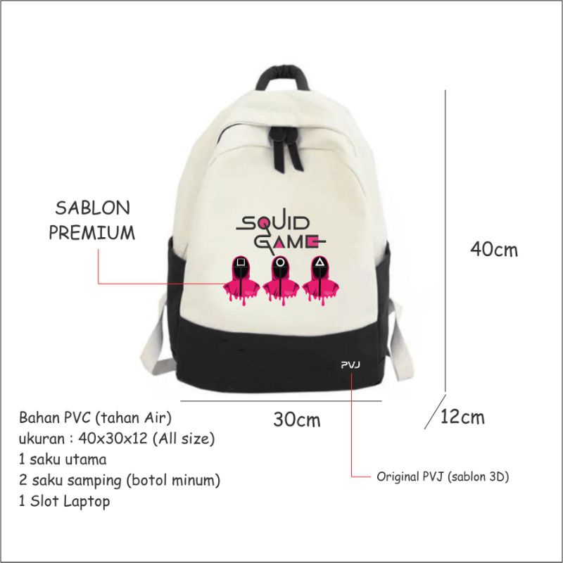 Tas Ransel Anak Sekolah Backpack Style Original PVJ