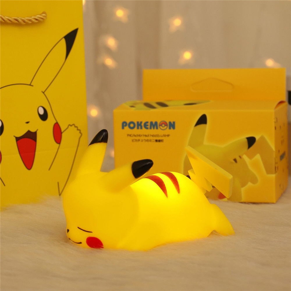 Lampu Malam Led Bentuk Pikachu Untuk Dekorasi Kamar Tidur / Ruang Tamu