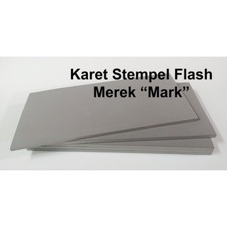 Karet Stempel Flash ”Mark” - Kualitas Premium (Warna Abu-Abu)
