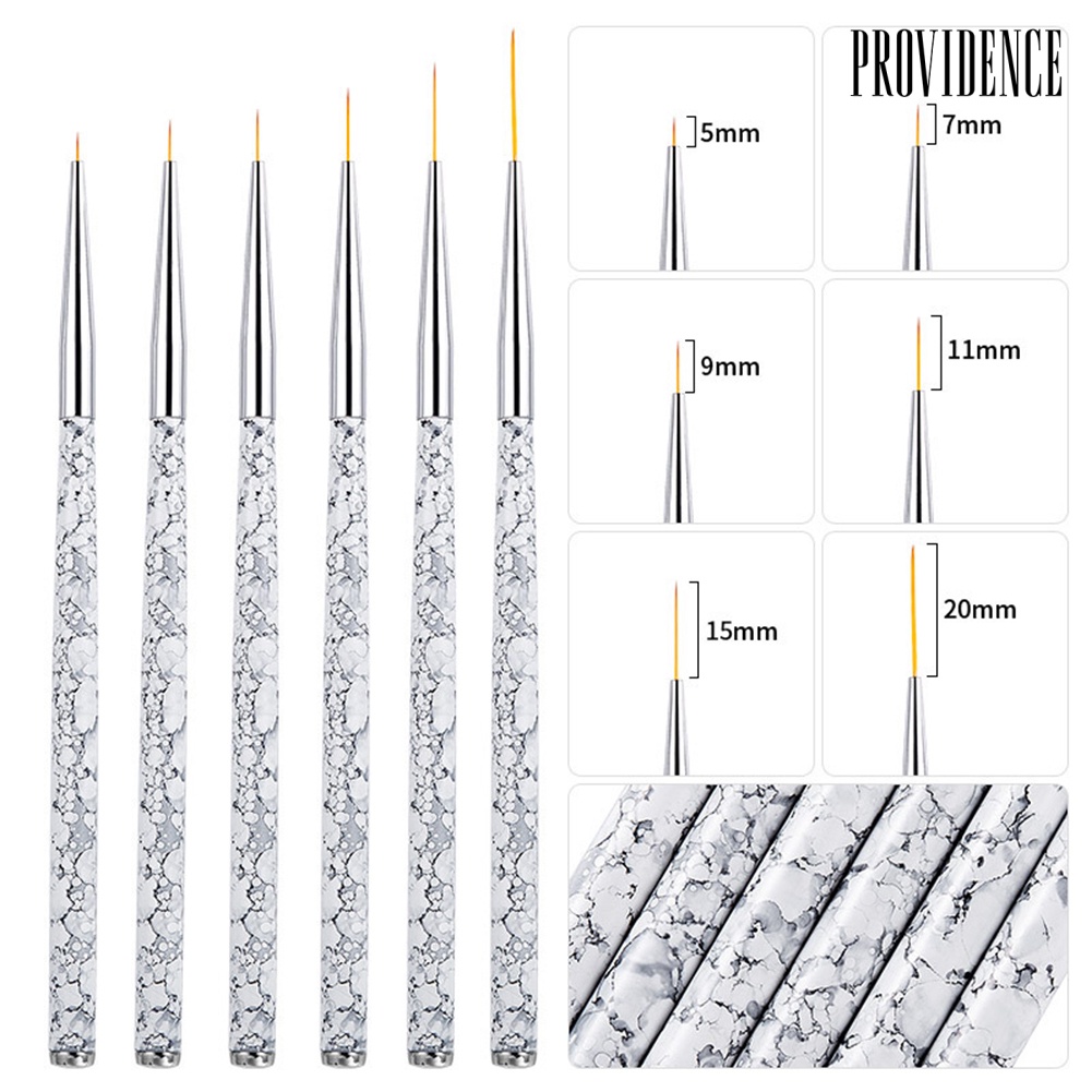 Providence 3Pcs Nail Art Drawing Pen Brush Painting Flower UV Gel Polish Manicure Tools Set