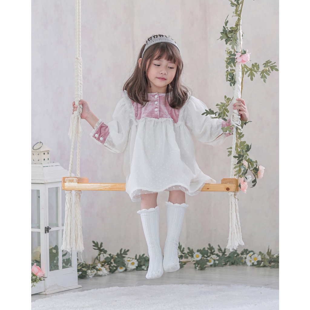 ELLODIE DRESS | Dress Anak Perempuan | Dress Tutu | Dress Tile | Gaun Pesta Anak