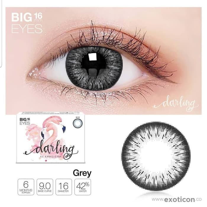 Softlens Darling Big Eyes 16mm by X2 EXOTICON-GREY
