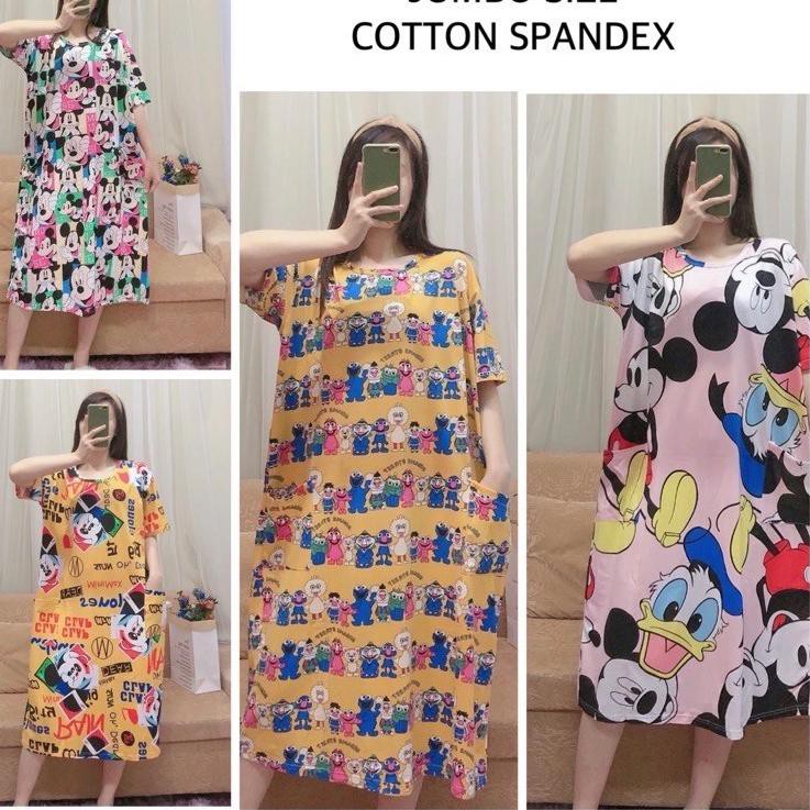 DER CHASE DLL SUPER JUMBO HOMEY DRESS BUMIL IBU HAMIL KOREA CINA IMPORT WANITA BIG SIZE  M05T