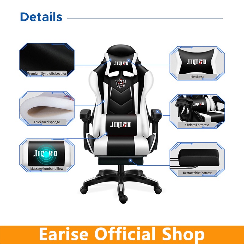 Earise Kursi Gaming Murah/Kursi kantor yang nyaman/Gaming Chair-1