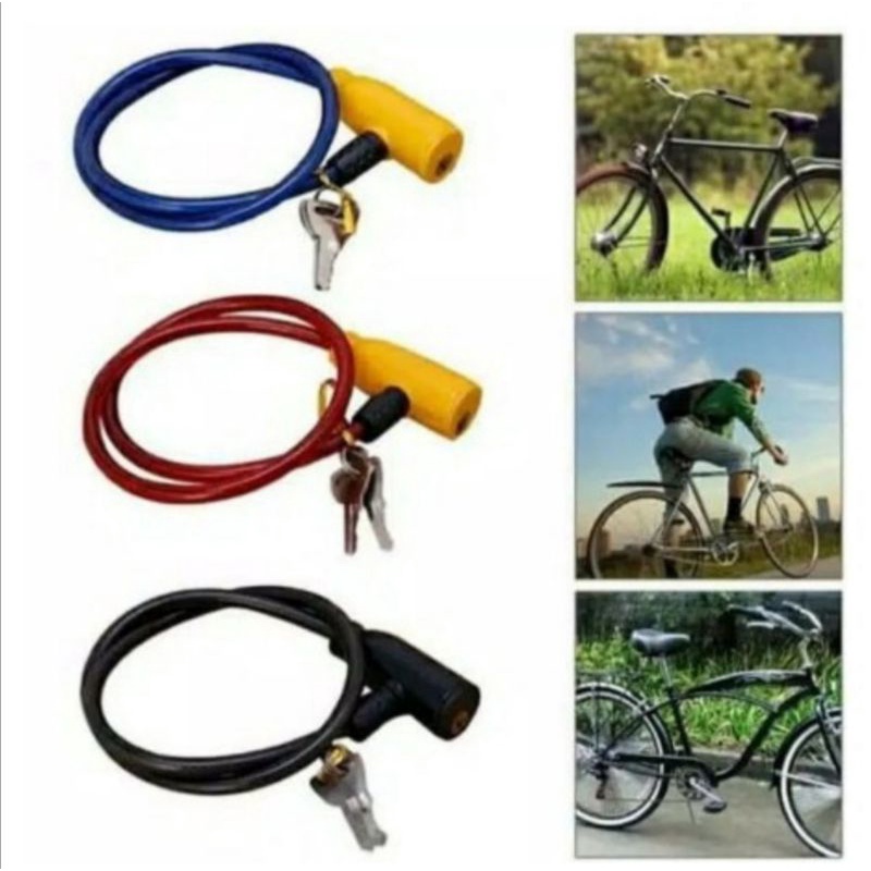 kunci gembok sepeda gembok helm