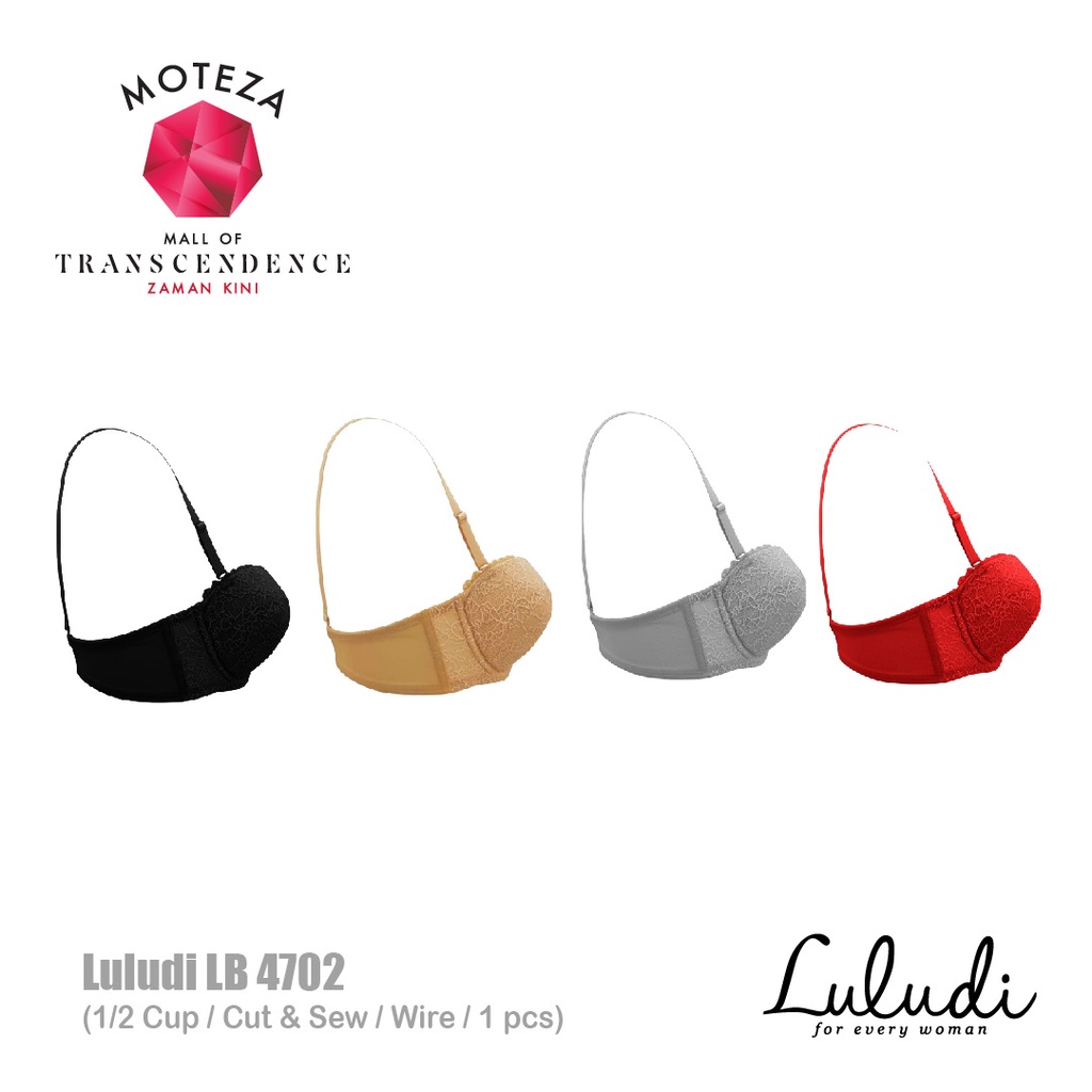 Luludi Missy Bra - LB 4702 - Half Cup - Cut &amp; Sew - Wire / Kawat