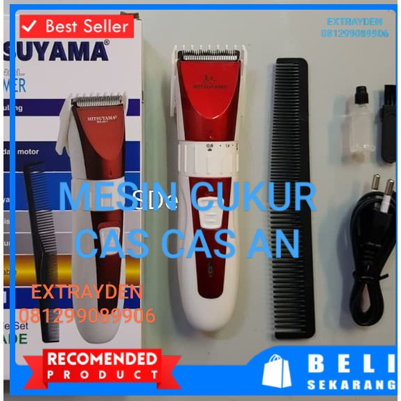 G192 Mitsuyama original 100% Alat Cukur rambut mesin potong hair cut professional portable cas casan charge baterai bulu kumis jenggot baterry pisau trimer clipper pemotong pemangkas G192  Pangkas mini slim  Bisa sambil colok menggunakannya  BISA BUAT SEG