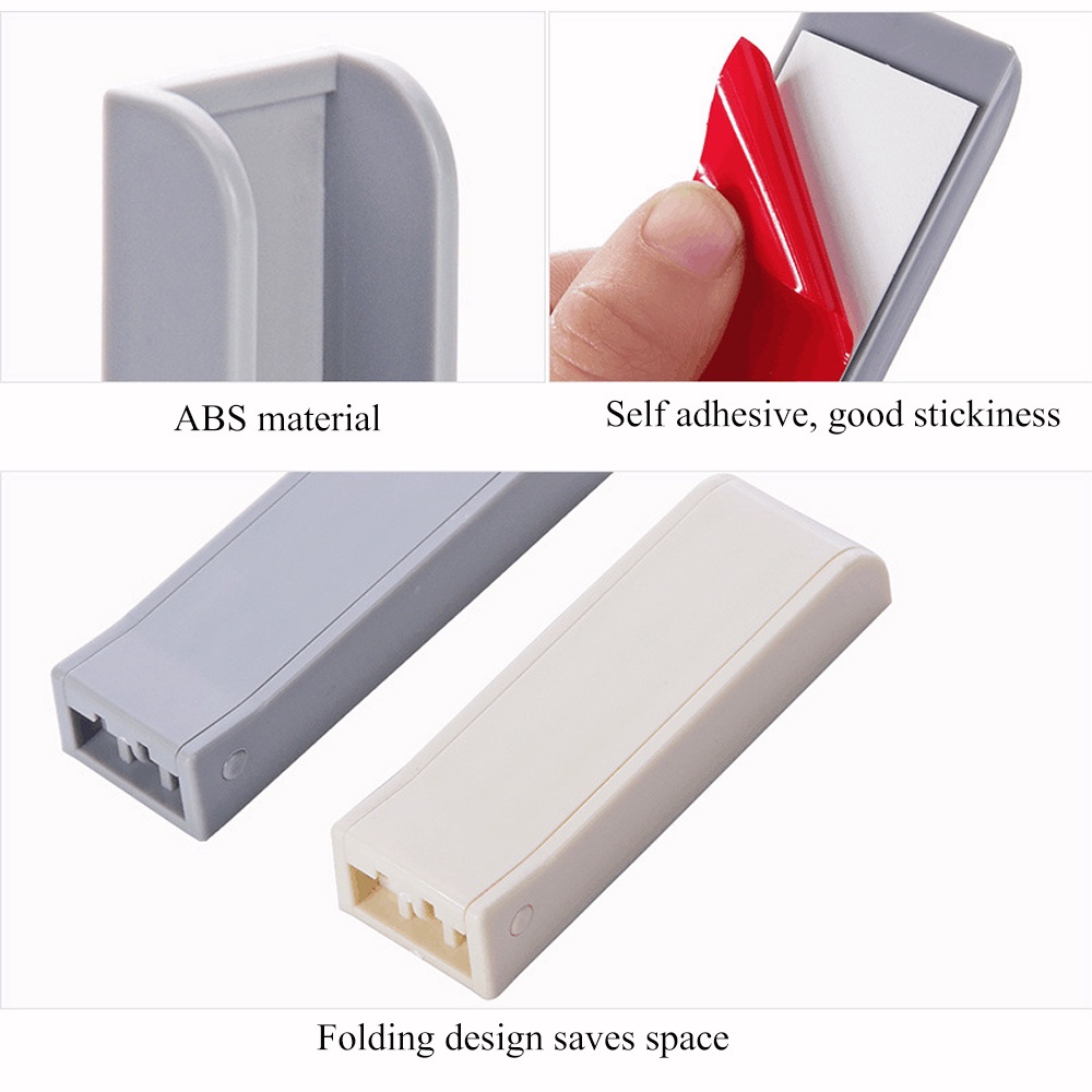 Kait Gantungan Lipat Multifungsi Dengan Perekat Untuk Kamar Mandi / Dapur