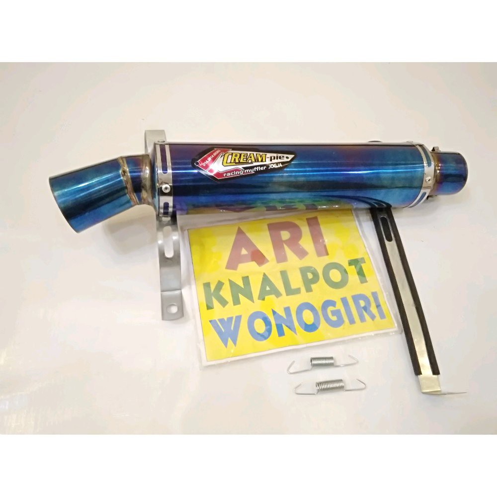 SILENCER KNALPOT RACING KOU CREAMPIE BLUEMOON SILINCER TABUNG GEMBUNG