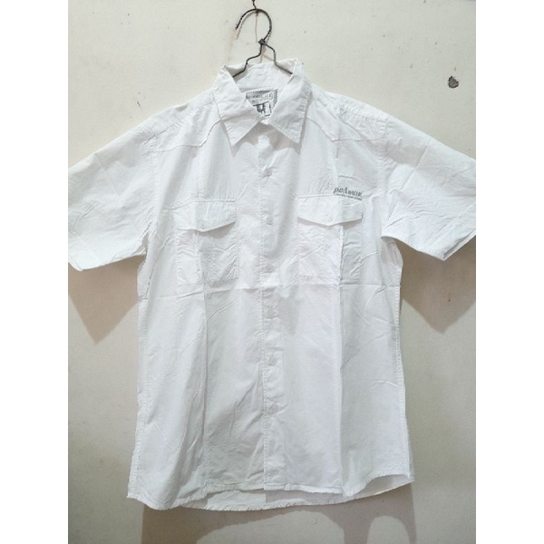 kemeja EMBA ORIGINAL rijekan pabrik putih