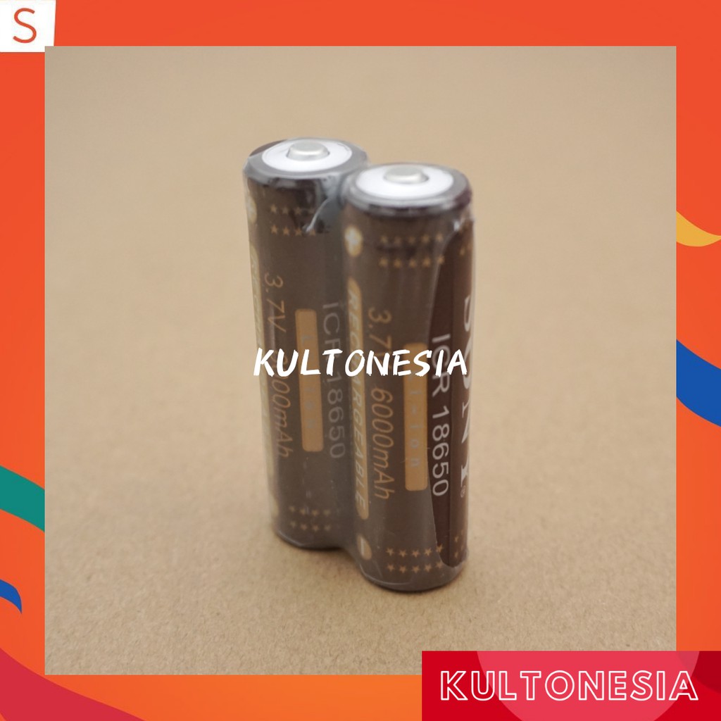 1pcs Baterai cas 18650 SONY 6000 mAh BATERAI+SENTER+POLICE+SWAT