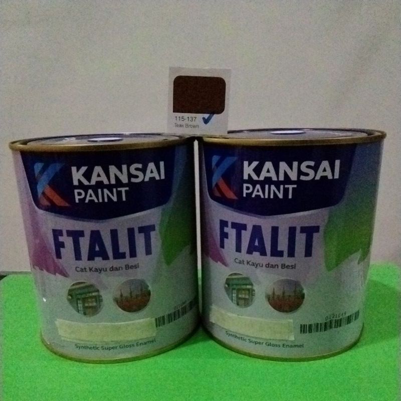 Ftalit 137 Teak Brown / Cat Kayu & Besi 1Ltr
