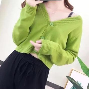 THREE BUTTON BAILEY CARDY / Crop Cardy / Cardigan Crop / Cardigan Rajut / OUTER CARDY