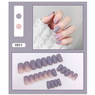 MoonLand 156 Kuku Palsu / Sticker Kuku Waterproof Tahan Air isi 24 pcs Kuku nail fake bisa cod