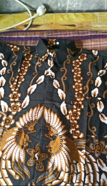 Promo Batik Couple Keluarga Sarimbit Sania Ruffle Batik Ori Ndoro Jowi Motif Rantai Putih