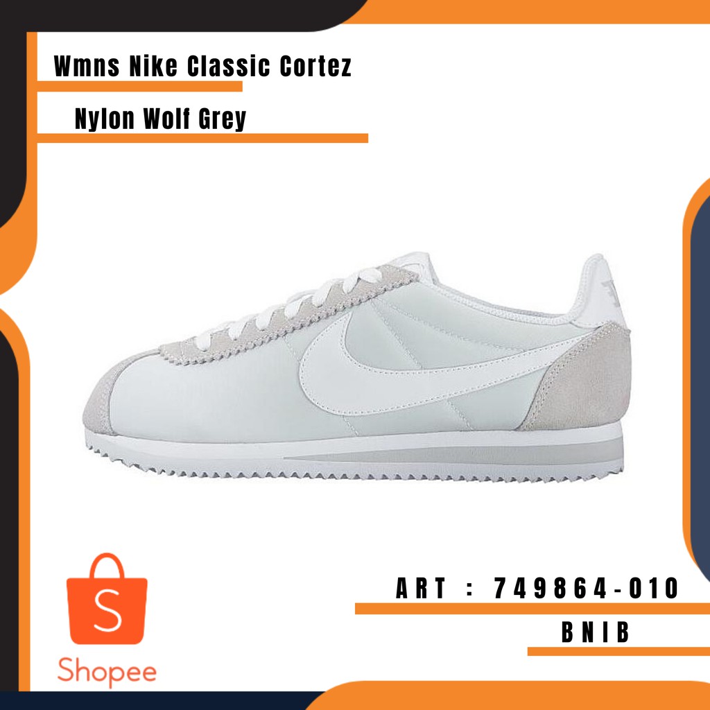 nike classic cortez nylon wolf grey