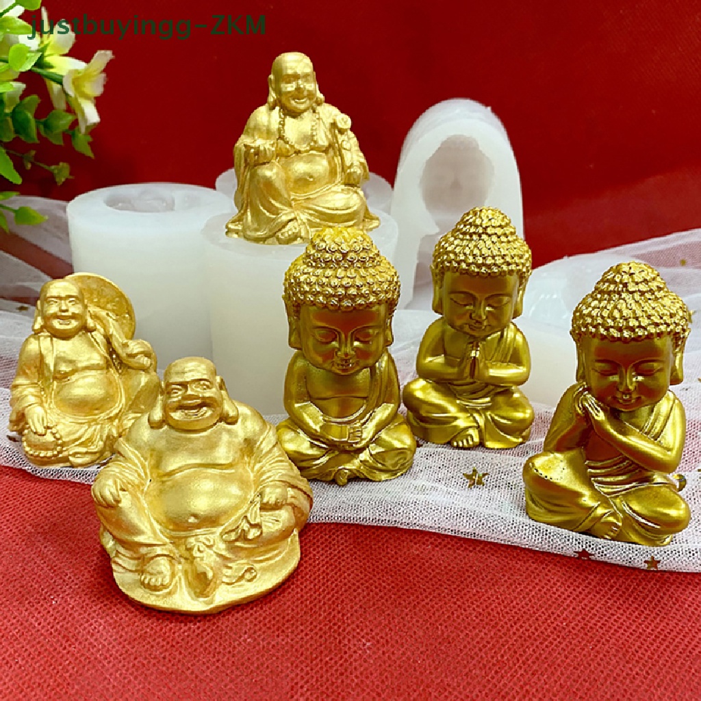 Cetakan Sabun Bahan Silikon Resin Desain Buddha Untuk Kerajinan Lilin