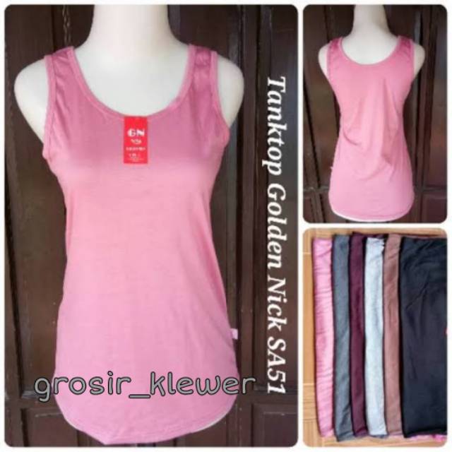 6 pics tanktop golden nick tali besar murah//singlet dewasa golden nick