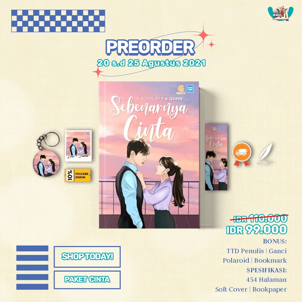 Novel Sebenarnya Cinta karya F.A Queen-1