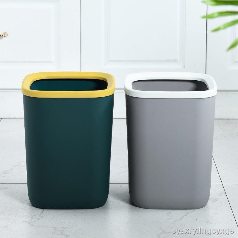 Tempat Sampah Bentuk Kotak Besar Warna Gaya Nordic Dapur Serbaguna