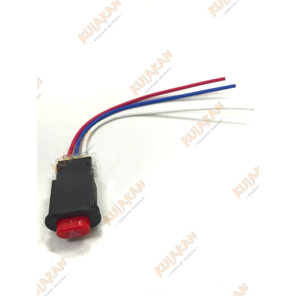 Saklar Tombol Switch On Off Universal Hazard Touring Push On Off Hazard Motor