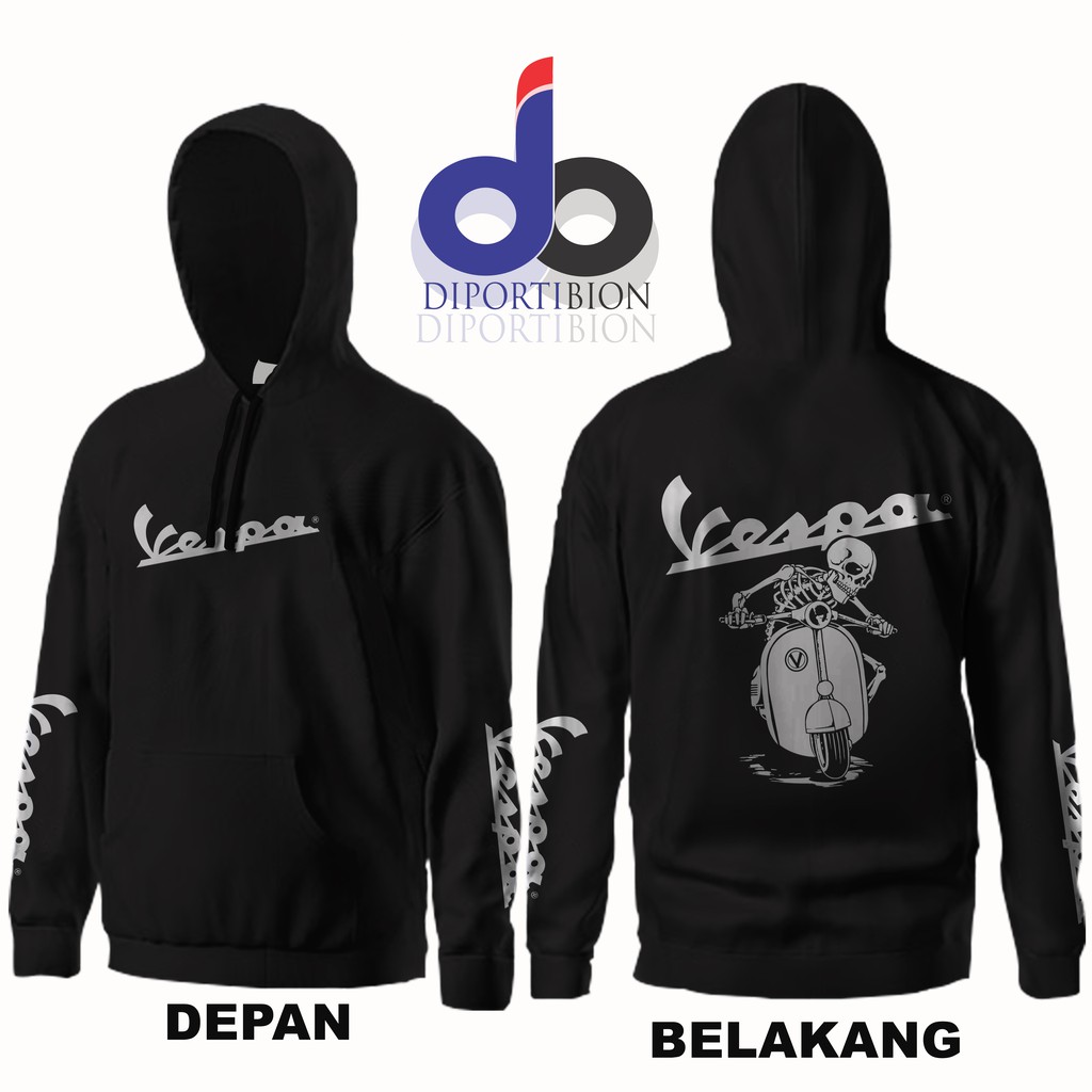 Hoodie Jumper Vespa Skull Graphic Hoodie Jumper / Vespa Hoodie Jumper / Skull Vespa Graphic Hoodie