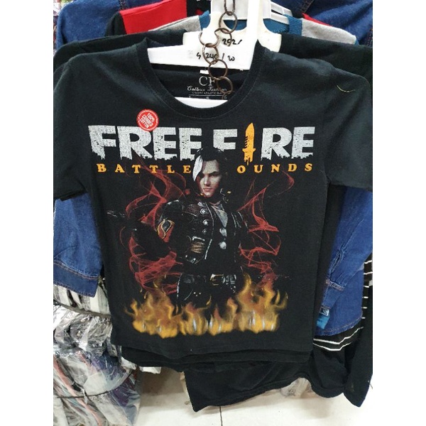 Kaos anak FF Free fire booyah / baju game Termurah