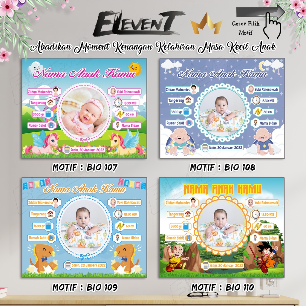 Bikin Biodata Bayi Kayu 30x40cm Foto Gantung Hiasan Dinding Biografi Anak Biodata baby Wall Decor Custom Kado Bayi Frame Papan Bingkai Mdf Tanpa kaca Kado Hadiah Foto Bayi Newborn Data Kelahiran Anak Buah Hati Panjangan Unik Bio menarik Bagus Murah