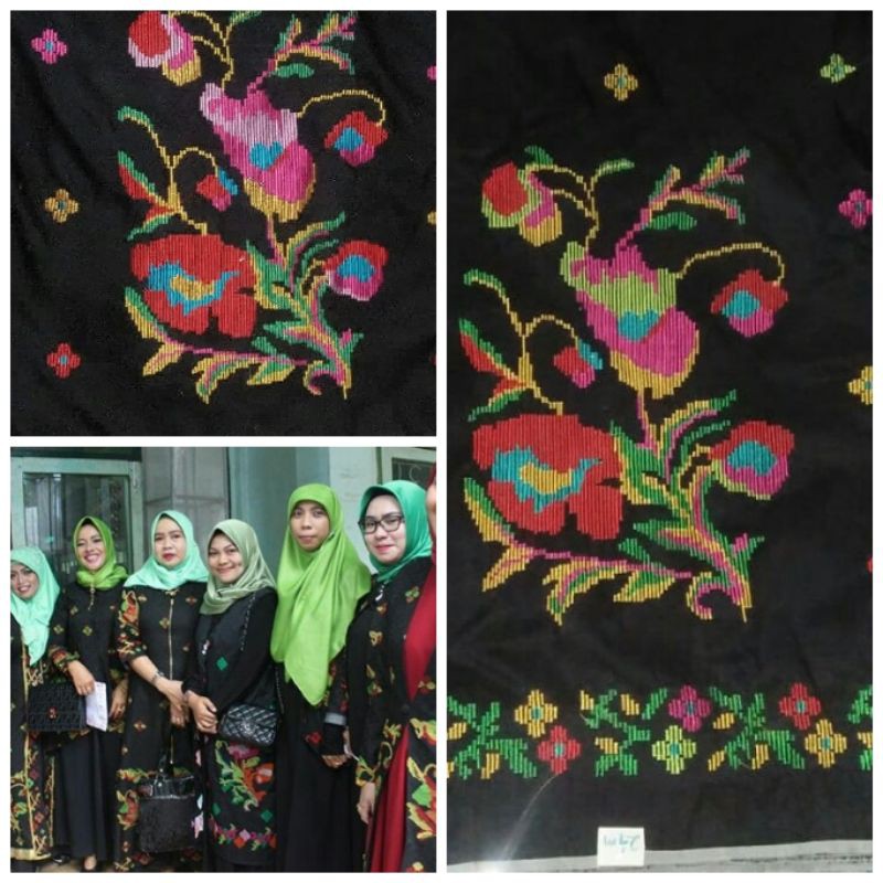 sarung tenun lagosi Bordir 2 meter