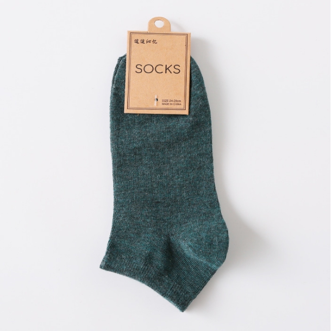 OSM - K462 Kaos Kaki Pria Polos Semata Kaki / Kaos Kaki Ankle Man / Socks / Short Socks/ Sepatu-K462 Hijau