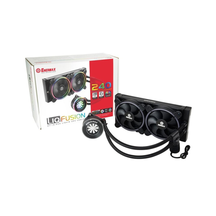 Enermax LIQFUSION 240 ARGB AIO Water Cooler - ELC-LF240-RGB